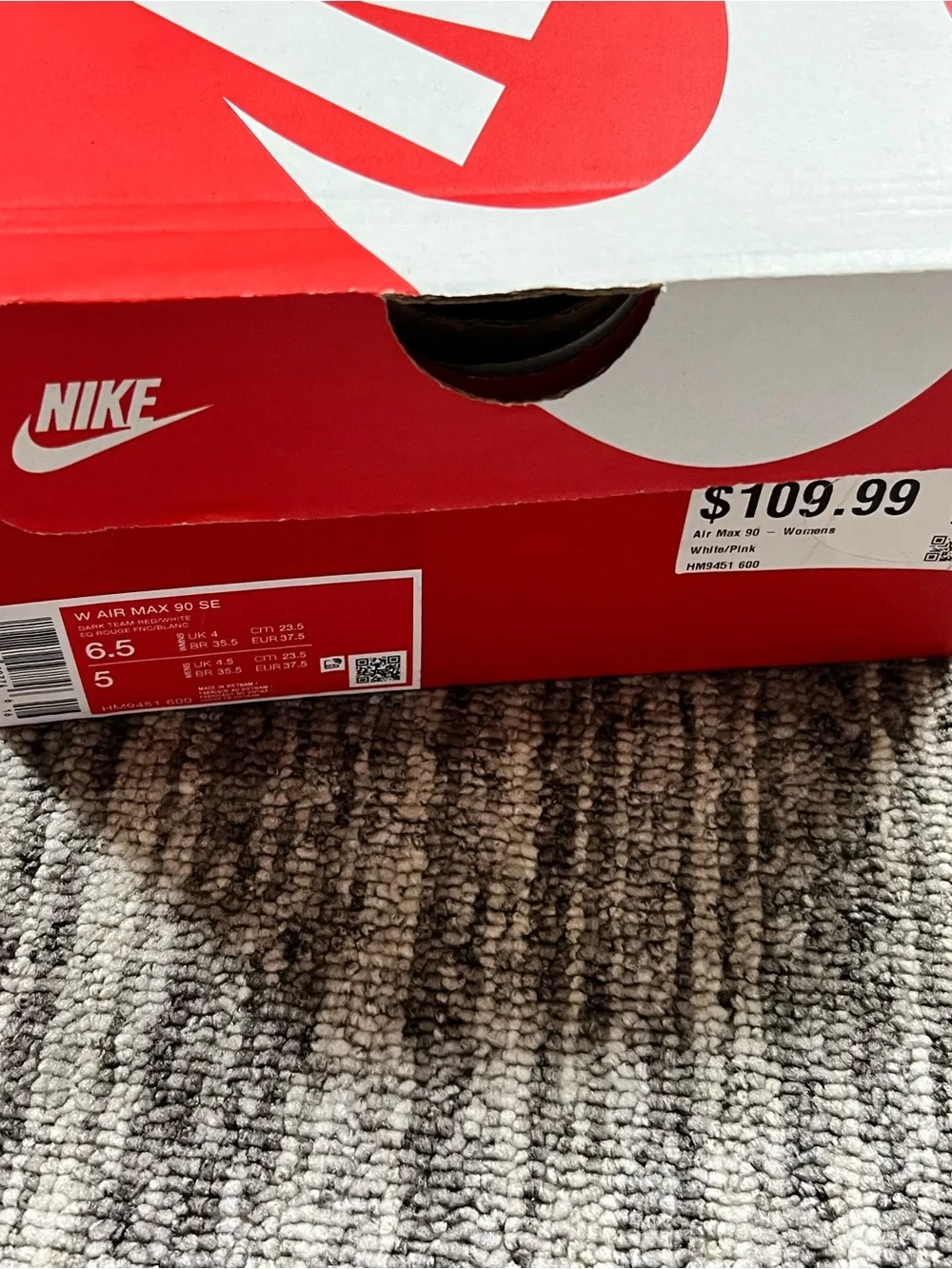 Nike WMNS AIR MAX 90 SE 'NEAPOLITAN' Size 8 Women’s / 6.5 Mens